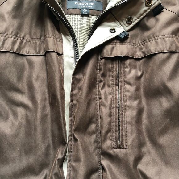 Liz Claiborne Outerwear Beautiful Brown winter coat lined Small - Picture 4 of 13